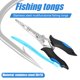 thumbnail image 2 of Alicates de pesca Tijeras Cortador de línea de pesca de acero multifunción (Azul) Likrtyny Para estrenar, 2 of 9