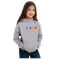 thumbnail image 3 of Girls Hoodies Winter Warm Pullover Long Sleeve Letter Printed Sweatshirt Comfortable Kids School Outfit Casual Tops, 3 of 4