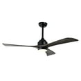 thumbnail image 2 of Yesfashion 52" Ceiling Fan Lights with 3 Blade Ceiling Fans 6 Speed Levels Remote Control Quiet DC Motor for Patio Living Room, Bedroom, Office, Indoor, 2 of 7