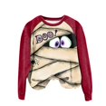 thumbnail image 5 of HCYSFG Womens Halloween Sweatshirts Mummy Casual Crewneck Long Sleeve Ribbed Drop Shoulder Relaxed Fit Pullovers Holiday Tops, 5 of 6