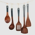 thumbnail image 6 of Frying Spatula Cooking Spoon Shovel Wooden Kitchen Utensils Set Tableware 30 YIWEI, 6 of 9