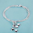 thumbnail image 1 of Pulsera de plata de ley 925 con forma de corazón, cadena romántica de alta calidad para mujer, regalo de joyería para fiesta de compromiso y boda, 1 of 2
