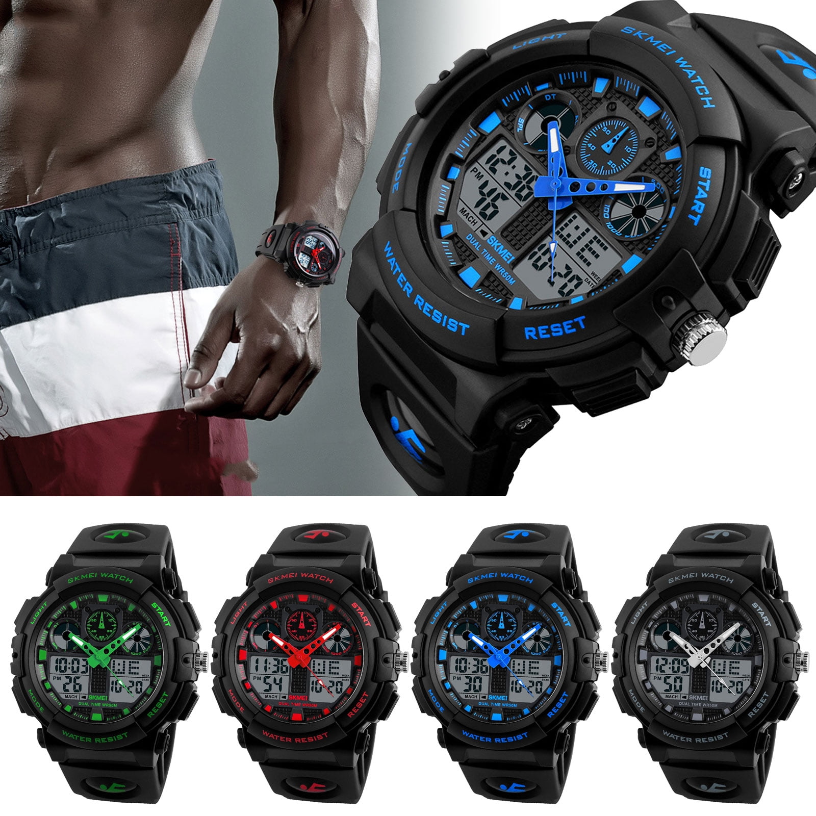digital sports watch mens