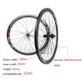 thumbnail image 4 of BUCKLOS Bike Wheelset 700C Ultralight Road Bicycle Wheelset Carbon Fiber Bike Wheel Hub 8/9/10/11 Speed with QR, 4 of 7
