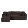thumbnail image 2 of Sala Modular con Taburete 3 Plazas Dicasa Versa Chocolate, 2 of 8