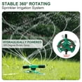 thumbnail image 2 of ZOUYUE Garden Sprinkler, 360 Degree Rotating Lawn Sprinkler Large Area Coverage - Adjustable, Weighted Gardening Watering System,Sprinklers For Yard, 2 of 7