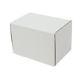 thumbnail image 3 of GZXS 50pcs Rectangle Corrugated Paper Boxes 6"x4"x4" Package Boxes, White Outside and Yellow Inside, 3 of 10