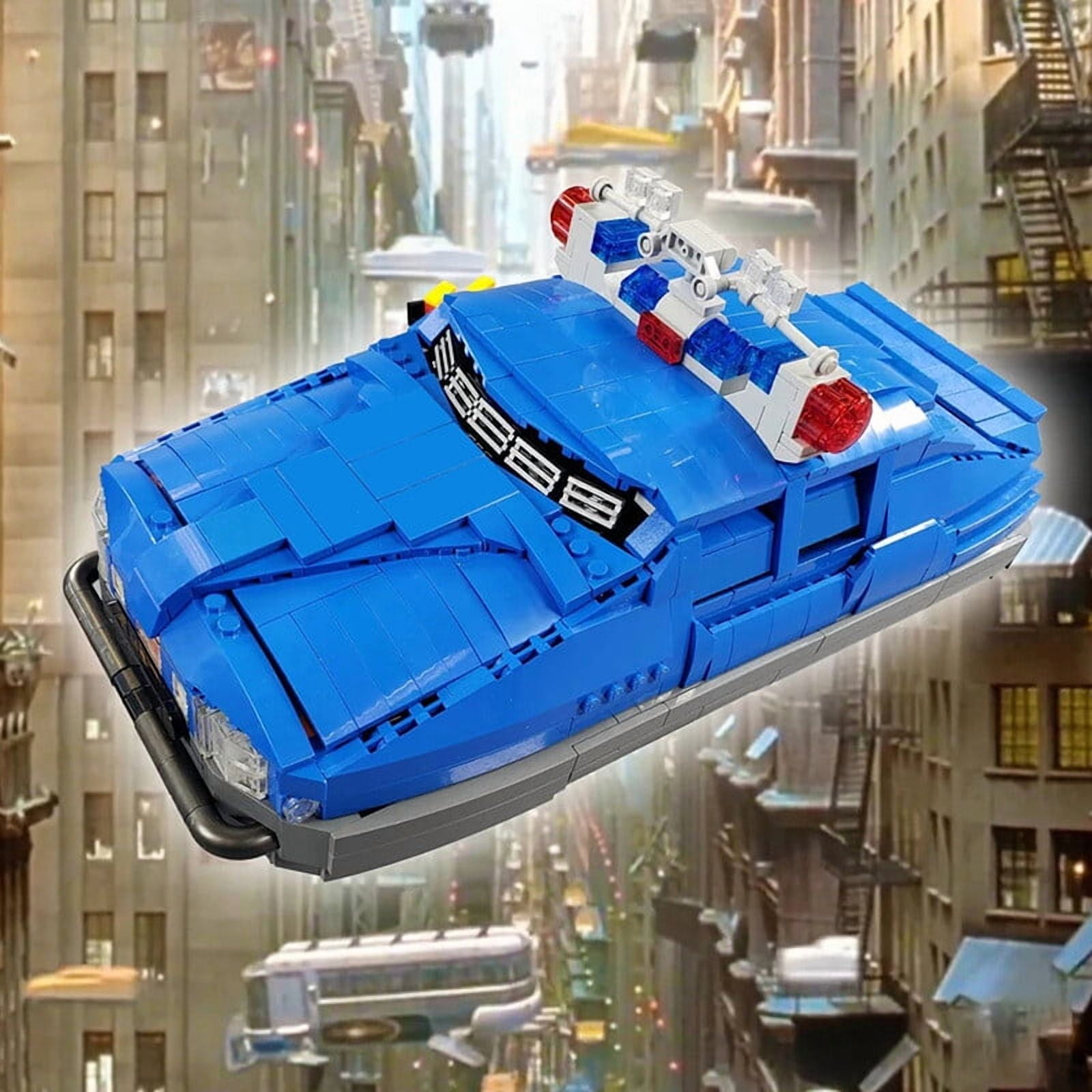 Floating Police Car Model Building Blocks Set Movie MOC Bricks Toys DIY Gift Kit 1855pcs