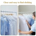 thumbnail image 5 of Pack Of 20 Garment Bags Transparent Garment Covers Plastic Clothes Protector 60 X 90 Cm Hanging Clothes Dustproof Garment Bags For Suits Dresses Jacke, 5 of 5