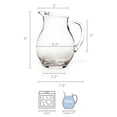 thumbnail image 3 of Jarra Mikasa Napoli, cristal transparente, 2070 ml, diseño duradero, 3 of 5