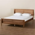 thumbnail image 2 of Baxton Studio Gardwin Mid-Century Wood Queen Size Platform Bed in Ash Walnut, 2 of 9