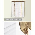 thumbnail image 4 of Coffee Retro Style Window Curtain Tie Up Curtains for Kitchen Living Room Adjustable Rod Pocket Drapes, 4 of 5