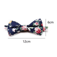 thumbnail image 2 of Men's cotton floral print bow tie, 2 of 5