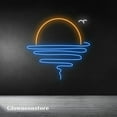 thumbnail image 2 of Glowneon Sunset Ocean Led Light, Ocean Shine Neon Sign, Sunset Ocean Led Sign, 2 of 4