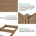 thumbnail image 5 of Yaheetech Wooden Raised Garden Bed Planter,Dark Brown, 5 of 7