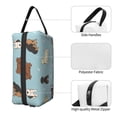 thumbnail image 3 of Goofa Dog Pets Printed Toiletry Bag with Handle,Large Capacity Travel Makeup Cosmetic Bag for Women, Carry on Airport Airline Compliant Bag, 3 of 9