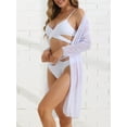 thumbnail image 2 of DARING DIVA Women's Adjustable Spaghetti Straps Bikini Set Small White, 2 of 6