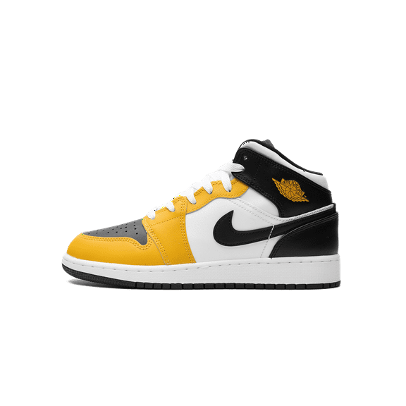 Jordan GRADE SCHOOL AIR JORDAN 1 MID GS "YELLOW OCHRE" DQ8423 701 from Stadium Goods