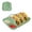 Mint Green, variant on Taco Holder Stand Divided Silicone Serving Tray for Hard and Soft Shell Tacos Dishwasher Safe Mint Green