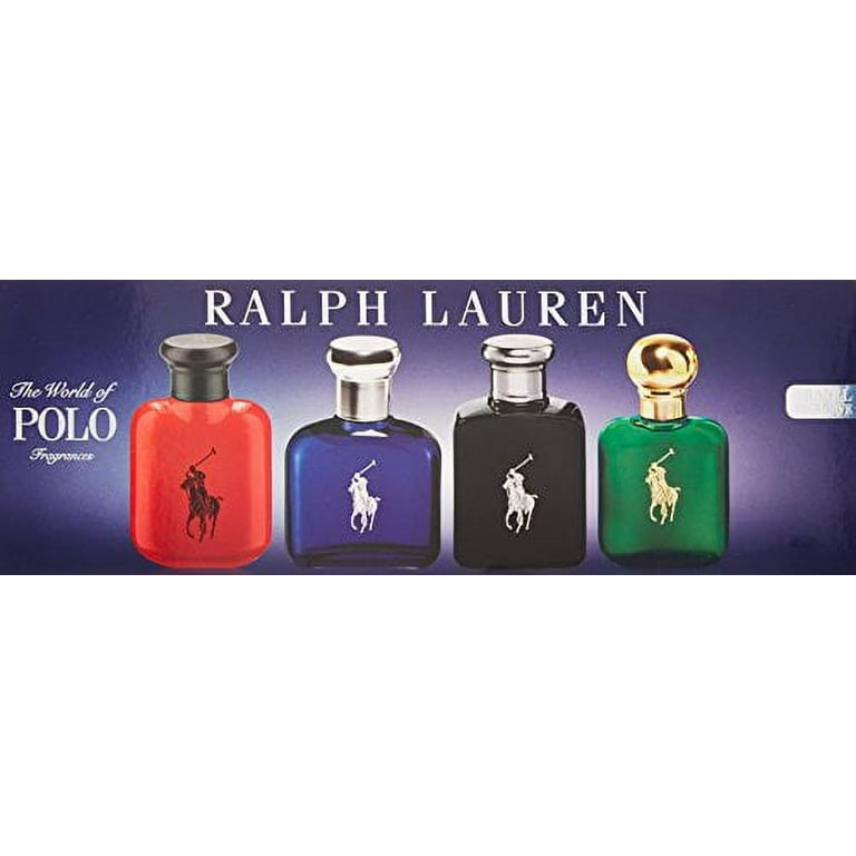 Ralph Lauren Polo Mini Cologne Variety Gift Set for Men, 4 Pieces