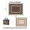 thumbnail image 5 of DEORAB Outdoor Rugs Waterproof Plastic Straw Mat 8'x10' Reversible for RV Patio Deck Beach Coffee & Beige, 5 of 5