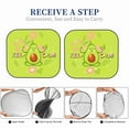 thumbnail image 6 of Naloa Avocado Keep Calm 2 Piece Foldable Car Sun Shades, Car Windshield Sunshade, Front Window Sunshade for Car, Truck, SUV - Medium, 6 of 7