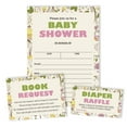 thumbnail image 4 of Inkdotpot Set Of 30Floral Baby Shower Invitations-Diaper Raffle Tickets And Baby Shower Book Request Cards Gender Neutral Invites Its A Boy Its A Girl, 4 of 8