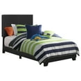 thumbnail image 4 of A Line Furniture Modern Design Black Leatherette Upholstered Bed Queen, 4 of 4