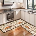 thumbnail image 3 of Kitchen Rugs Sets Of 2,Colorful Mushroom Botanical Beige Pattern Anti Fatigue Kitchen Mat Rugs Non Slip Washable,Decorative Kitchen Floor Mats for Kitchen,Sink,Laundry,17"x47"+17"x47", 3 of 5