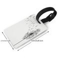 thumbnail image 2 of Kdxio Dandelion Blowing In The Wind Luggage Tags Privacy Cover ID Label Suitcase Tags Identifiers For School Bags,Suitcases, 2 of 7