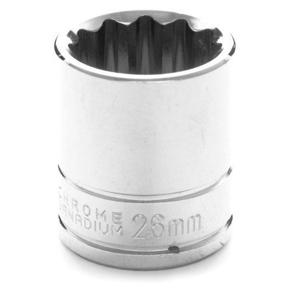 Performance Tool W32826 1/2 Drive 12-Point Socket, 26mm