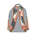 thumbnail image 3 of Tropical Leaf Waterproof Backpack - Ergonomic Student Bookbag with Breathable Mesh Straps & Durable Exterior, 3 of 5