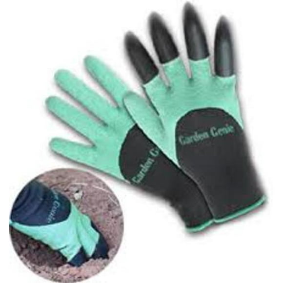 As Seen On TV Garden Genie Claws Gloves Waterproof Puncture Resistant for Digging Planting Raking