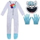 thumbnail image 5 of Pijama de peluche de gato para Halloween, disfraz de mono para adultos y niños, 5 of 5
