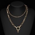 thumbnail image 2 of Ensemble de 7 Chaînes de Pantalons, Chaîne de Pantalon Multicouche, Pendentif Collier avec Verrou, 2 of 10