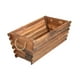 thumbnail image 3 of Maceta rústica de madera para flores, multifuncional, rectangular, para decoración del hogar y el jardín. Tamaño l, 3 of 9