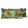 thumbnail image 1 of VargottamIndoor/OutdoorPolyester FabricLumbarPillowCover,All-Weather Waterproof Rectangular Cushion Case for Patio Furniture,12" x 20"Set of 2 -Tropical-21, 1 of 6