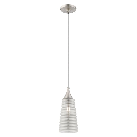 Livex Lighting - Art Glass - 1 Light Mini Pendant in Coastal Style - 5.5 Inches