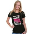 thumbnail image 3 of Happy Alive Built To Survive Warrior Womens Fitted Plus Size Graphic Tee Brisco Brands 2X, 3 of 5