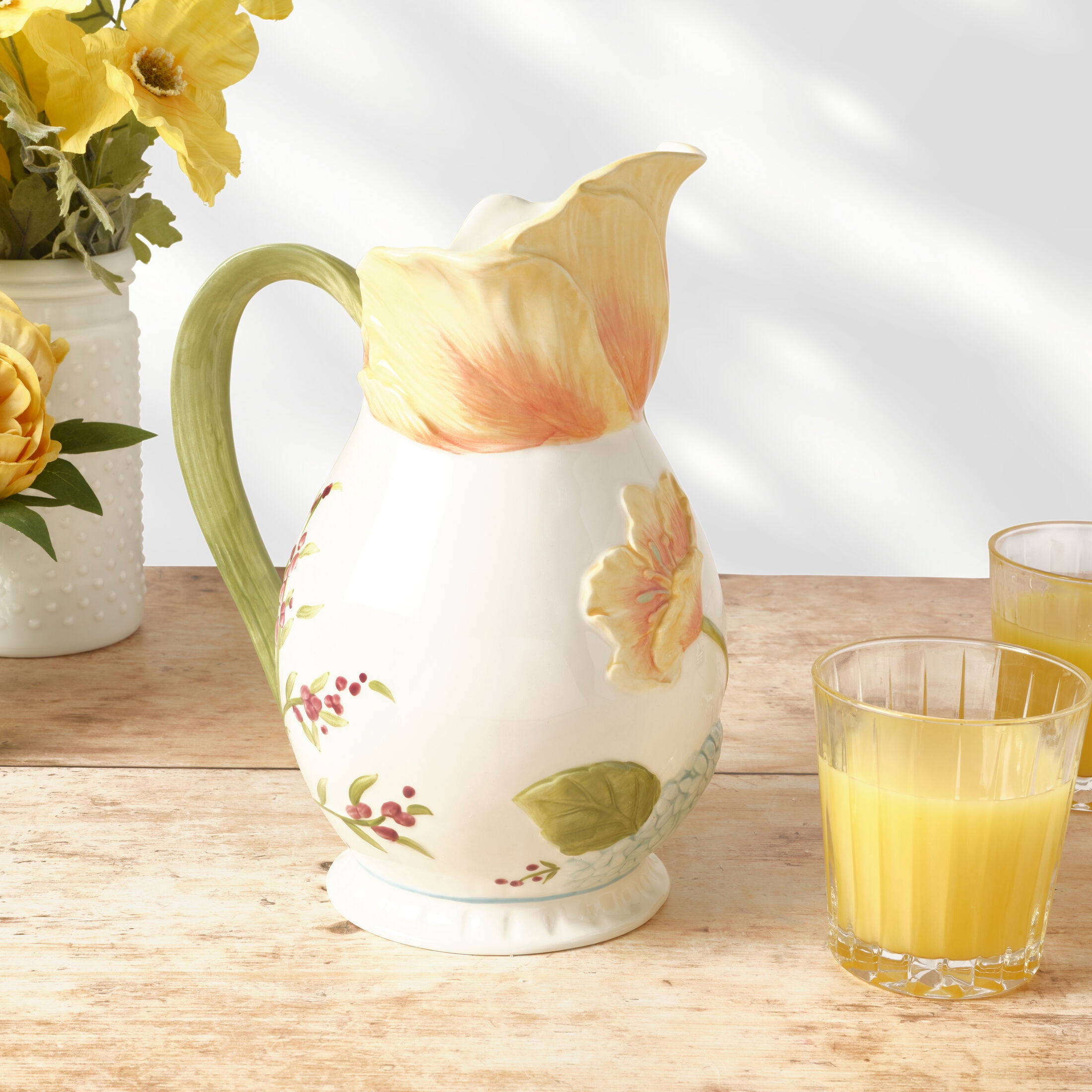Fitz and Floyd Meadow 10.5 in Pitcher