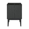 thumbnail image 6 of Bosse 24" Freestanding Bathroom Vanity in Black Oak with Black Sink Top, 6 of 11
