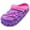 Purple/Fushia, variant on LAVRA Girl Clogs Big Kid Garden Shoes Slip On Summer Sandals Children