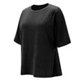 thumbnail image 4 of Womens Tops Short Sleeve Summer Tops For Women Casual Maternity Split Side Pregnancy Blouses Loose Fit Maternity Clothes Womens T Shirts, 4 of 4