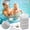 B, variant on Bathtub and Swimming Pool Oil Absorption Sponge High Efficiency Oil Absorption Sponge Hollow Flower Filter Sponge 4Pc,2/4/8/16Pc Oil-Absorbing Cotton