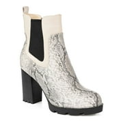 Journee Collection Islana Tru Comfort Foam™ Women's Ankle Boots Color: Snake Size: 10