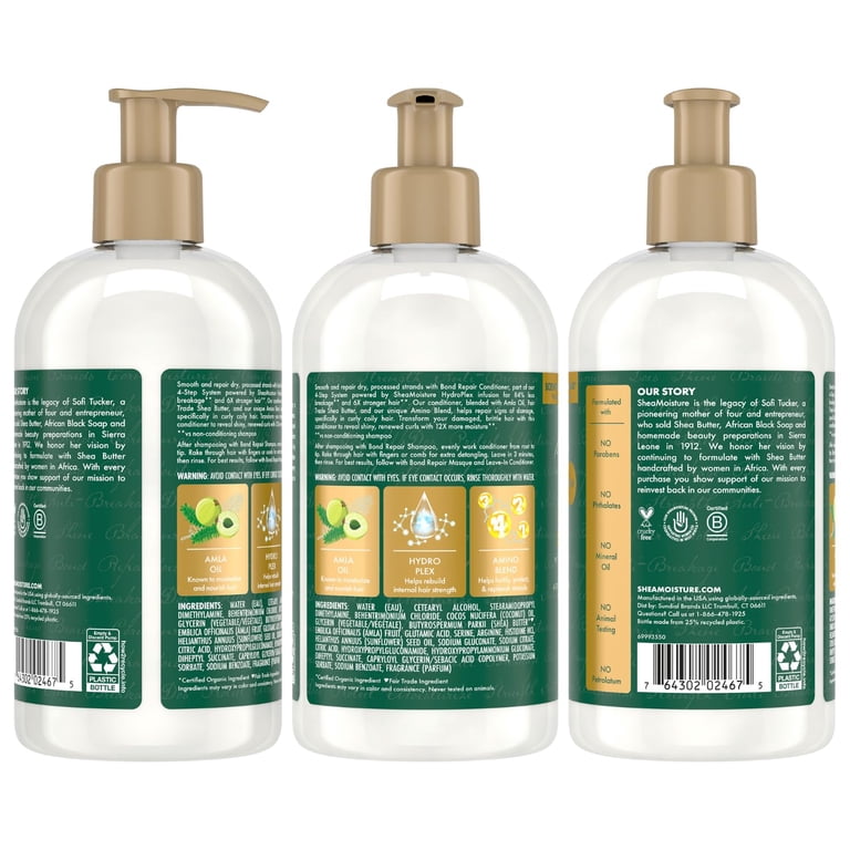 SheaMoisture Bond Repair Shampoo & Conditioner Set – Frizz Control