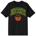 thumbnail image 6 of Juneteenth Collegiate Crest Crew Neck Short Sleeve Men's Black T-shirt, 6 of 7