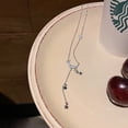 thumbnail image 1 of Collar con colgante de luna y superhada para mujer, cadena de clavícula con borlas de estrellas, luz de nicho, colgante sencillo de lujo, collar elegante, joyería, 1 of 5