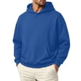 thumbnail image 2 of VBVC Men's Long Sleeve Hoodie with Pockets , Fall Stretchy Pullover Sweatshirt For Men, S-4XL, 2 of 5
