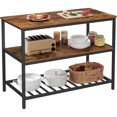 thumbnail image 1 of Boutique Home Baker Rack Îlot de cuisine avec grand comptoir, structure en acier stable et design rustique, 1 of 7